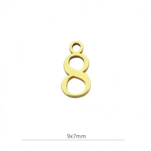 Mini colgante ¨8¨ alto 9mm...