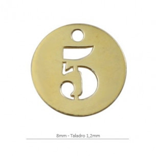Colgante redondo 8 mm...