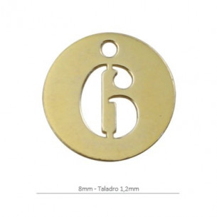 Colgante redondo 8 mm...