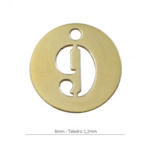Colgante redondo 8 mm...
