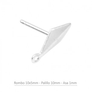 Sterling Silver rhombus 8...