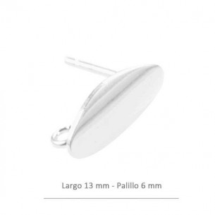Sterling Silver oval tear...