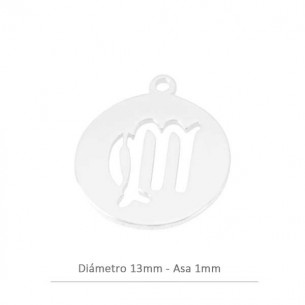 Breloque Vierge rond 13mm...