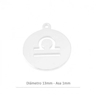 Colgante redondo Libra 13mm...