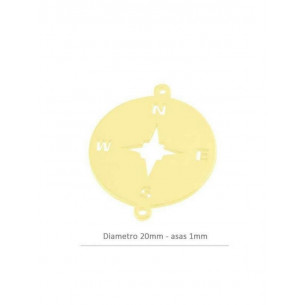 Entrepieza brújula 20 mm en...