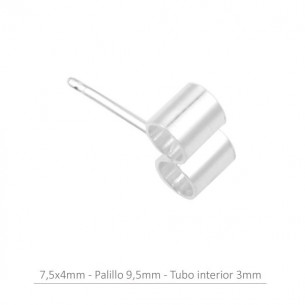 Sterling Silver 2 tube 7,5...
