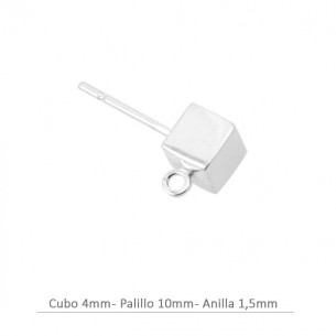Sterling Silver cube 4 mm...