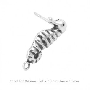 Clous d'oreilles hippocampe...