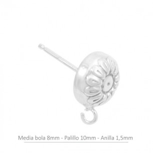 Clous d'oreilles demi boule...