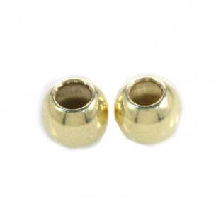 Perle boule  4mm-trou 2mm...