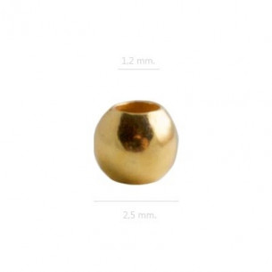 Perle boule 3mm-trou 1,2mm...