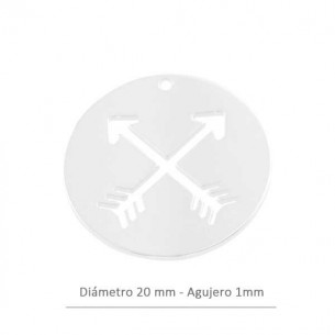 Colgante chapa 2 flechas 20...