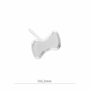 Bisel Pendiente lazo 7x5,5mm