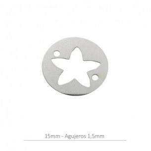 Entrepieza estrella 15mm en...