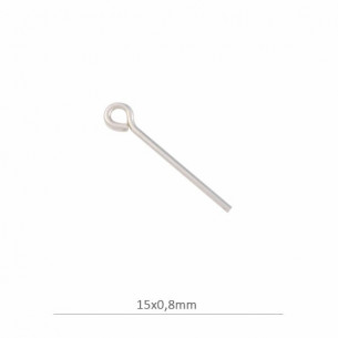 Sterling silver eye pin...