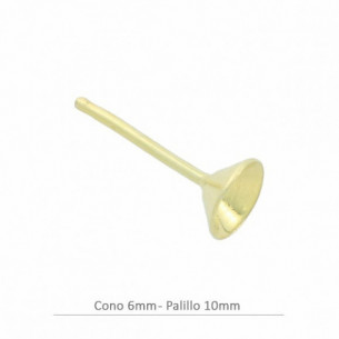 Pendiente de plata baño oro...