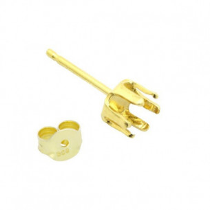 Pendiente de plata baño oro...