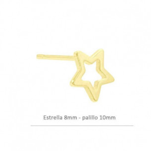 Pendiente de plata baño oro...