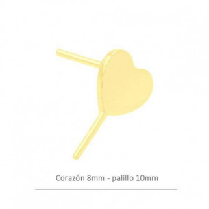 Pendiente de plata baño oro...