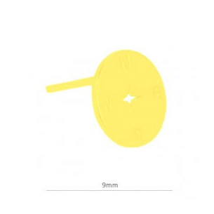 Pendiente de plata baño oro...