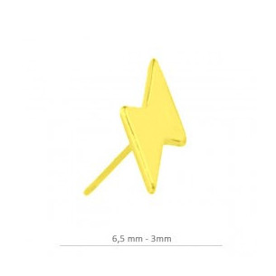 Pendiente de plata baño oro...