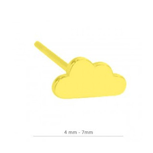 Pendiente de plata baño oro...