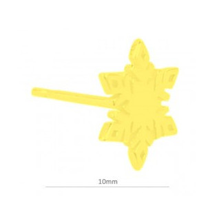 Pendiente de plata baño oro...