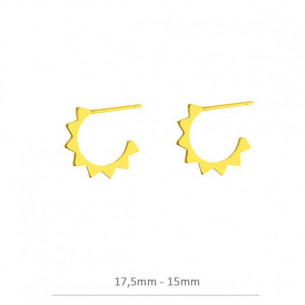 Pendiente de plata baño oro...