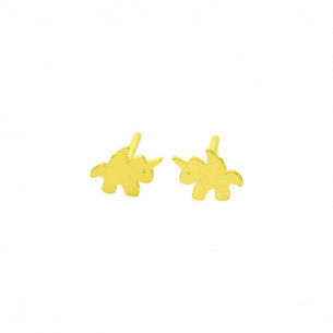 Pendiente de plata baño oro...