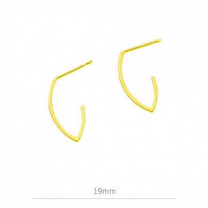 Pendiente de plata baño oro...