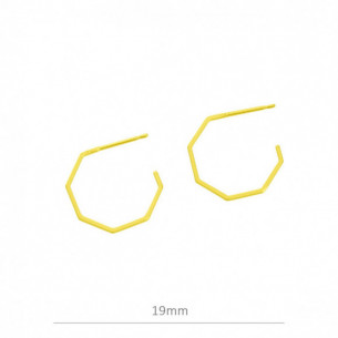 Pendiente de plata baño oro...