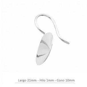 Sterling Silver cone 10 mm...