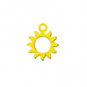 Colgante sol 12mm en plata...