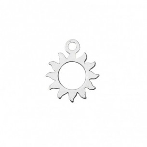12mm sun pendant in 925 silver