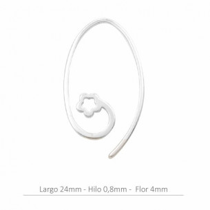 Sterling Silver flower ear...