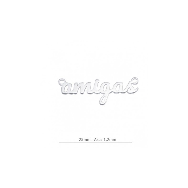 Colgante "amigas" con dos asas en... Colgante "amigas" con dos asas en...