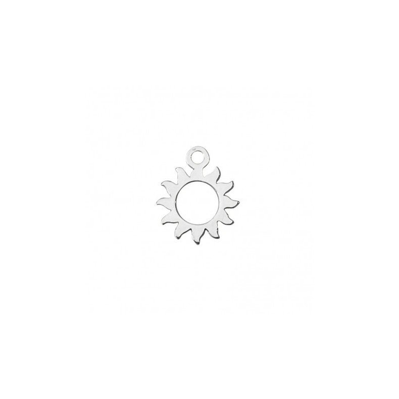 Breloque soleil 12 mm en argent  925