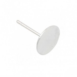 Pendiente de plata disco...