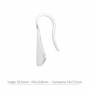 Sterling Silver flat bell...