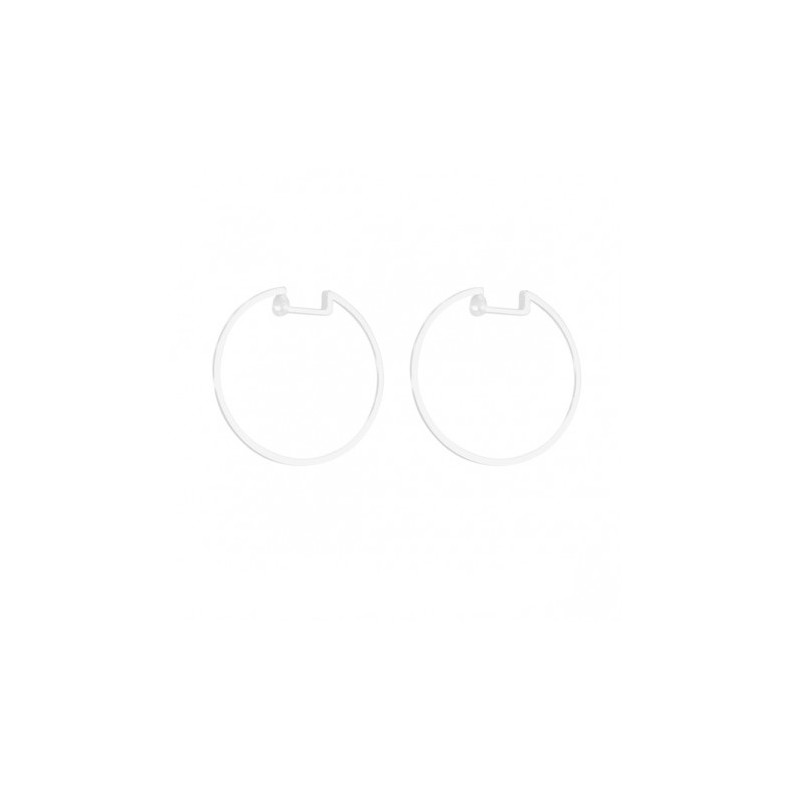 Criolla 18 mm en plata 925 con hilo...