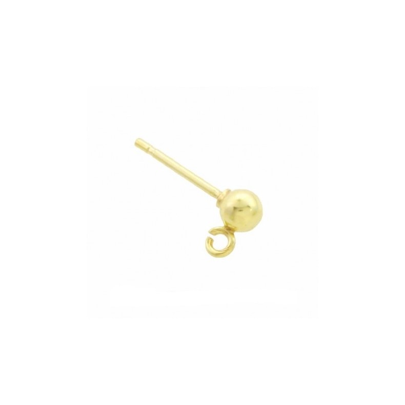 Clous d´oreilles boule 3mm avec...
