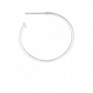 Sterling silver hoop ear...