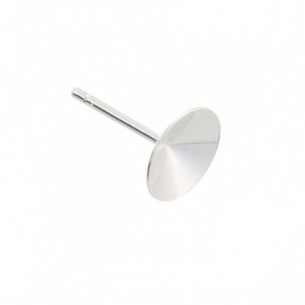 Pendiente de plata cono...