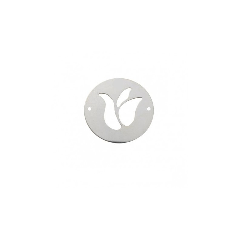 Intercalaire tulipe 15mm en argent 925