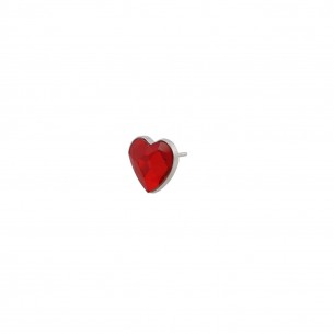 Pendiente bisel corazón...