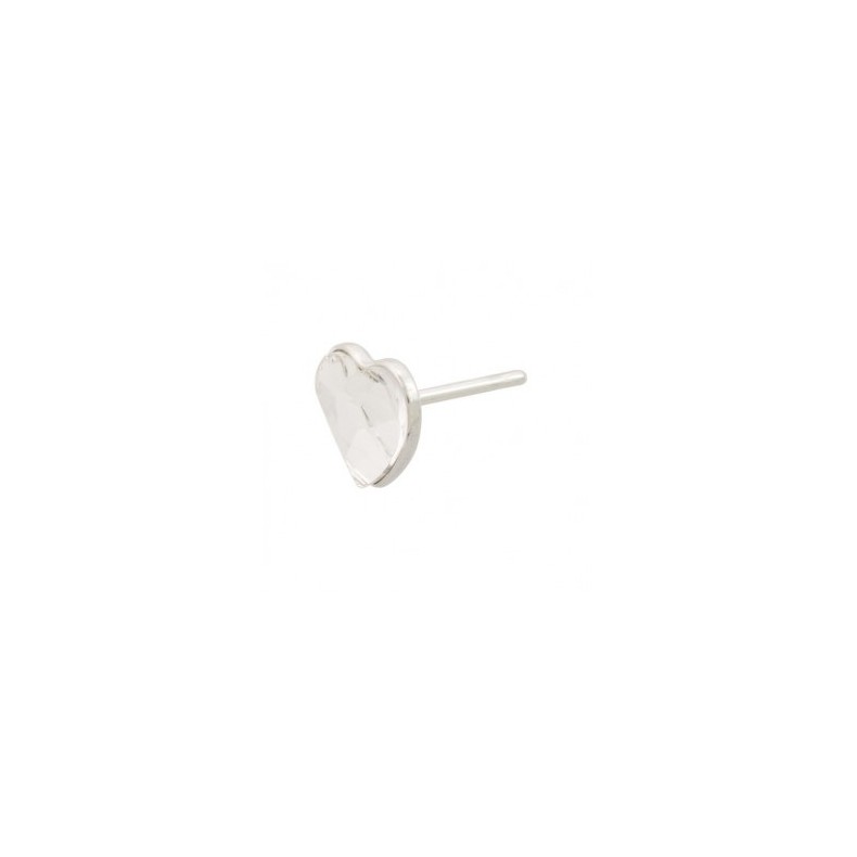 Clous d oreilles biseau coeur 6,5x6mm