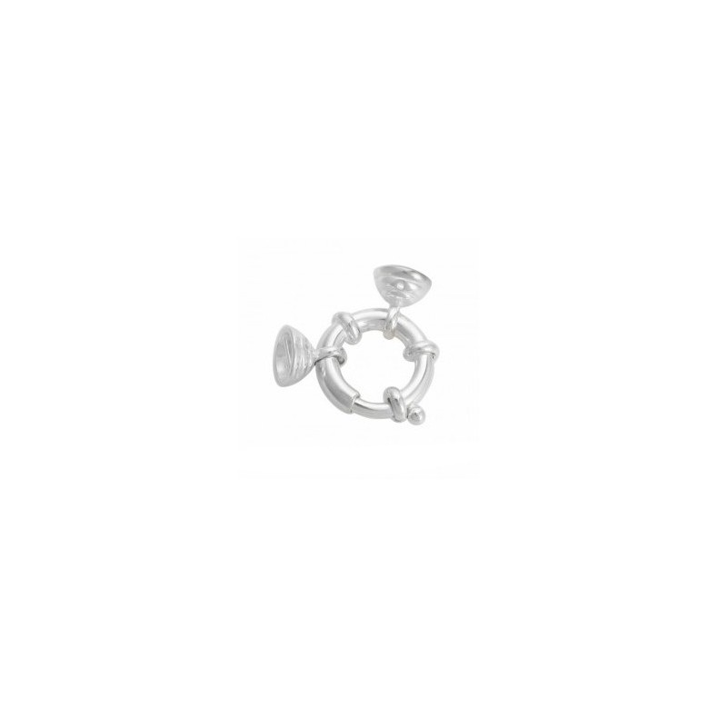 Sterling silver spring ring clasp...