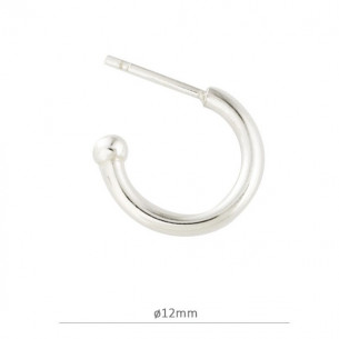 Créoles ouvertes 12 mm avec...