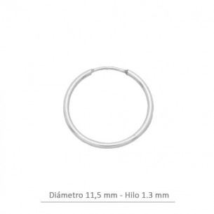 Créoles 11,5 mm en Argent...
