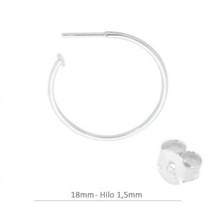 Créoles ouvertes 18 mm en...